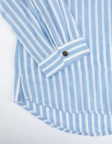 bluzka koszulowa - bawełna - niebieski