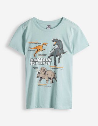 Shirt - Frontprint - hellblau