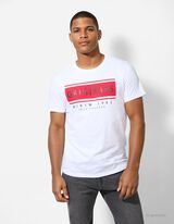 T-Shirt - Rundhals-Ausschnitt - weiß