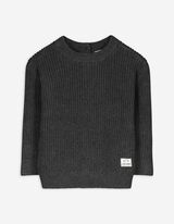 Pullover - Strick - dunkelgrau