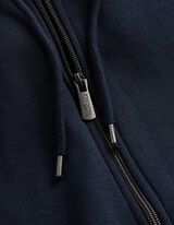 Sweatjacke - Kapuze mit Tunnelzug - dunkelblau