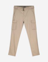 Cargohose - Gürtel - beige