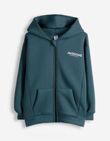 Sweatjacke - Oversized Fit - blau