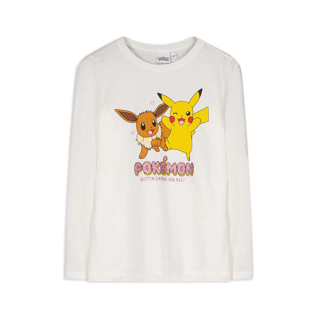 Langarmshirt Pokemon weiB Takko Fashion