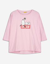 Tricou - Imprimeu - Roz