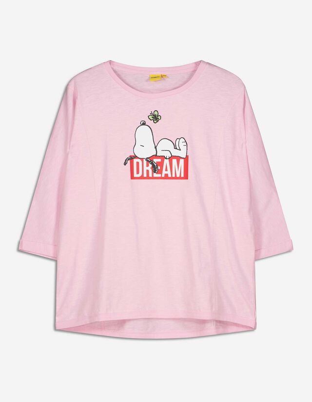 Tricou - Imprimeu - Roz