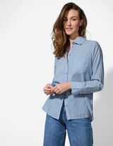 Hemd - Streifen - blau