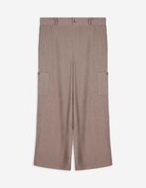 Hose - einfarbig - beige