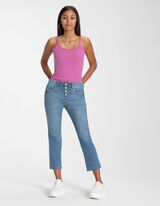 3/4 ilgio kelnės - Tampri dalis - melynas