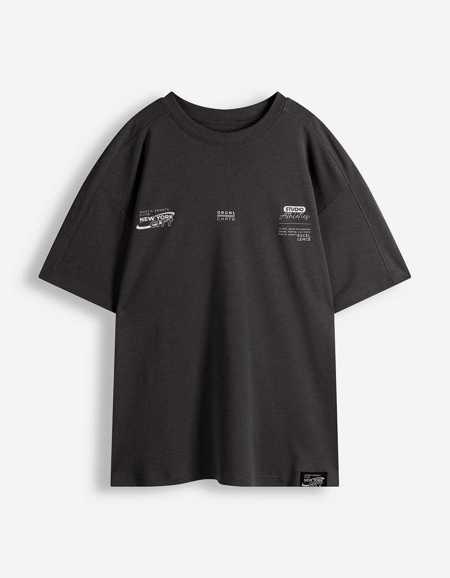 Set aus T-Shirt und Hose - Schwere Qualit&auml;t - dunkelgrau