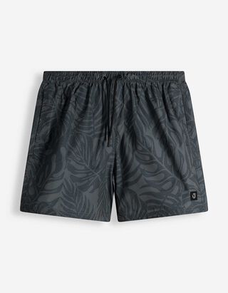 Badehose - Print - dunkelgr&uuml;n
