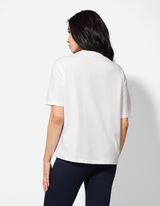 T-Shirt - Animal-Muster - weiß