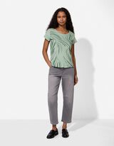 T-Shirt - Allover-Muster - t&uuml;rkis