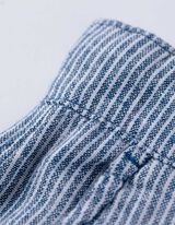 Hlače Chino - Lanena me&scaron;anica - temno modra