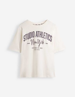 T-Shirt - Baumwolle - Off-White