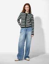 Cardigan - Knopfleiste - grün