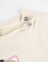Longsleeve - Vooropdruk - beige