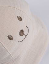 Suvek&uuml;bar - musliinkangas - valge