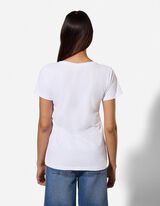 Tričko - Lilo a Stitch - b&iacute;l&aacute;