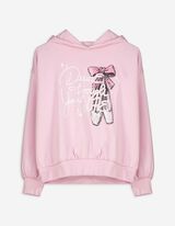 Mikina - Potisk na zadní straně - pink