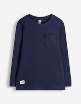 Longsleeve - Wafelstructuur - Donkerblauw