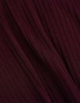 Longsleeve - Geribde structuur - donkerlila