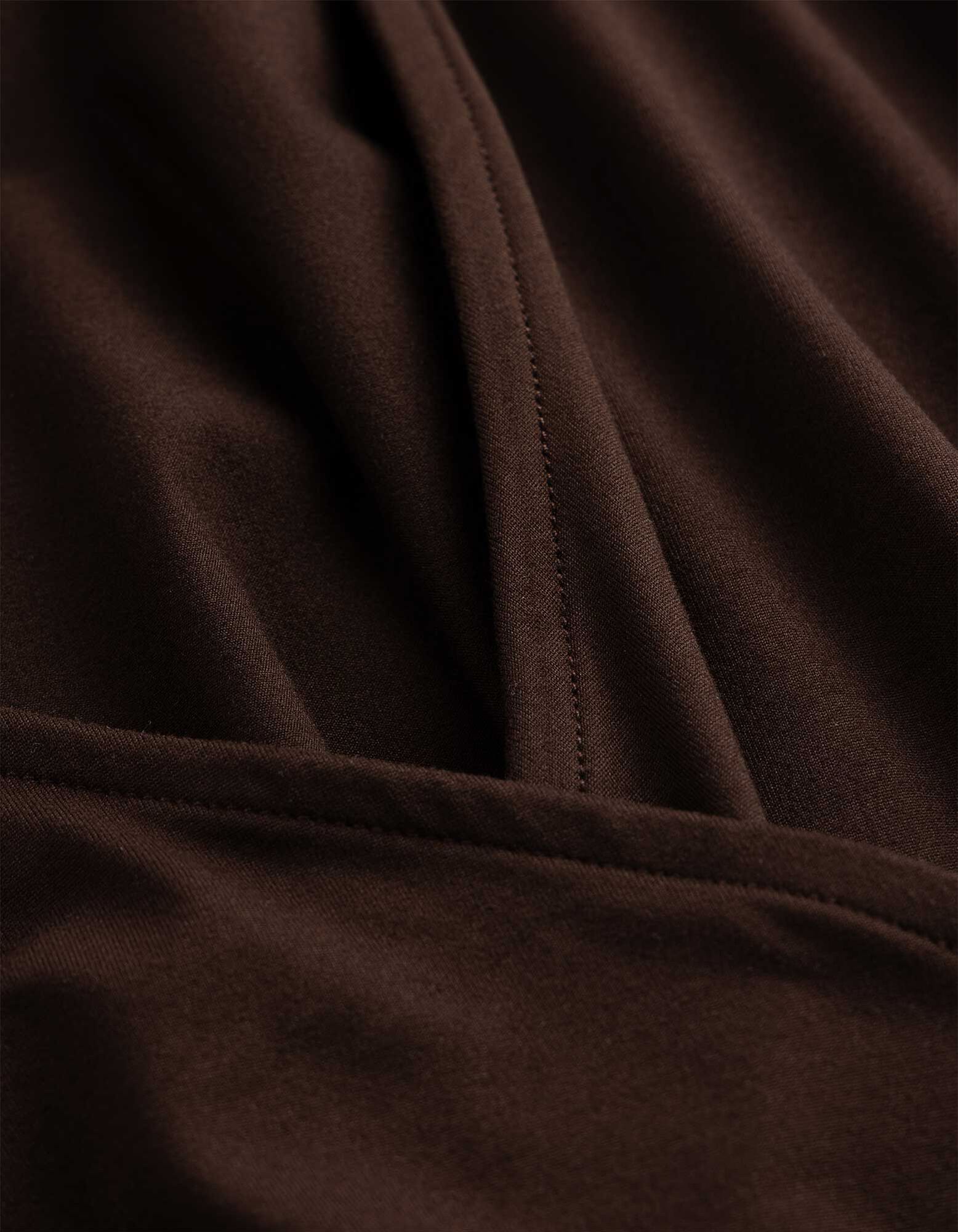 T-Shirt - Cropped - dunkelbraun