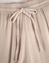 Hlače palazzo - Muslin - bez