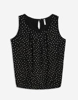 Top - Orlo compatto - nero