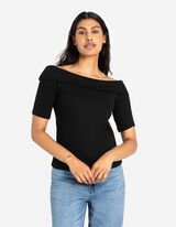 Tričko - V&yacute;strih Carmen - cierna