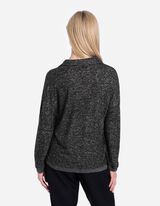 Tričko s dlouhým rukávem - Měkký povrch - cerná