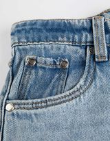 Jeans - Stickerei - blau