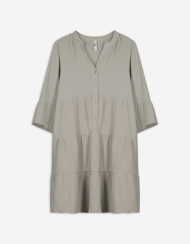 Kleid - einfarbig - grün