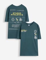 Tričko - Nadměrn&yacute; střih Oversized Fit - tmave zelena