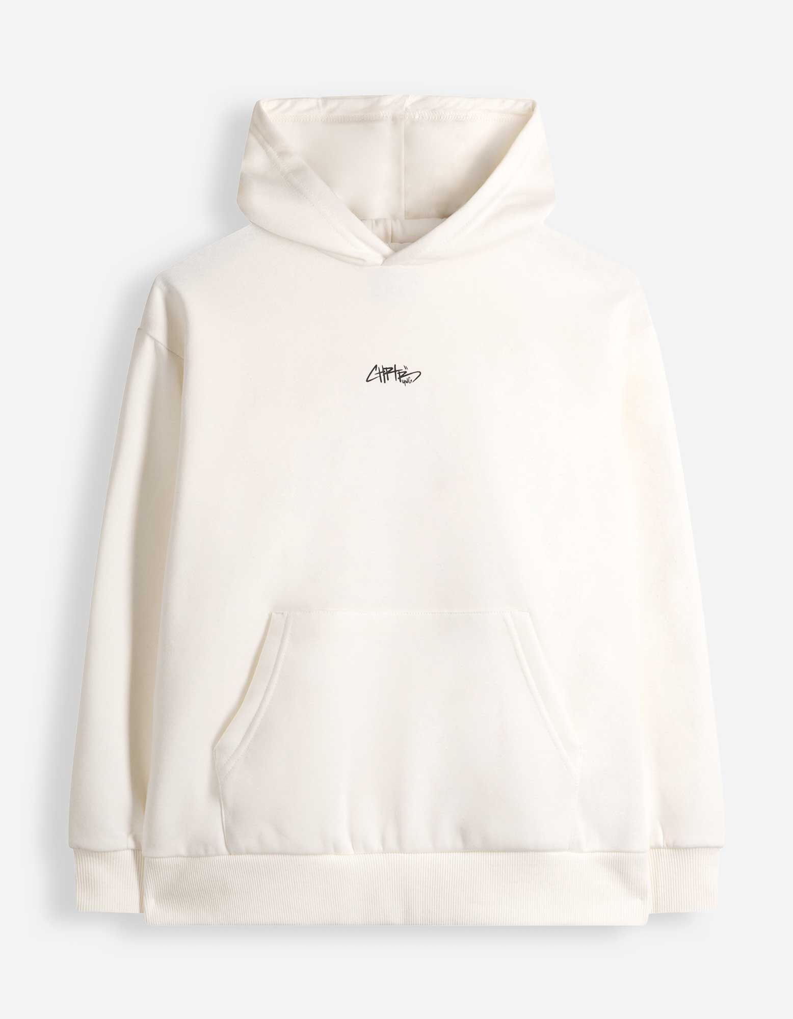 Hoodie - Oversized Fit - Off-White