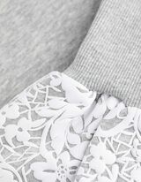 Pulover - Mâneci balon - Gri deschis