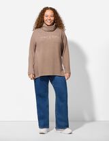 Tričko s dlouhým rukávem - Výšivka - tmave modra