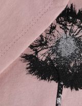 Tričko - Trblietavá potlač - fialovy