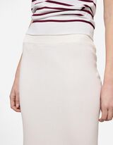 Gonna a maglia - Lunghezza al polpaccio - bianco