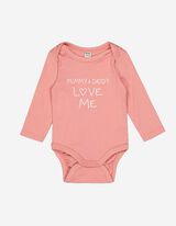 Body manica lunga - Stampa - rosa