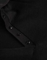 Polo - Col de chemise - Noir