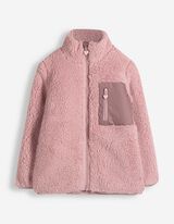 Fleecejacke - Pl&uuml;sch - Rosa