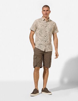 Pantaloncini cargo - Ripstop - verde scuro