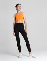 Crop modrček - Mehko na otip - oranzna