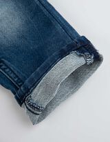 dżinsy - szelki - ciemny niebieski