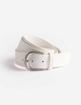 G&uuml;rtel - Lederoptik - wei&szlig;