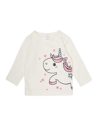 Newborn Longsleeve mit Motiv-Print
