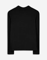 Langarmshirt - Rollkragen - schwarz