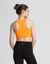 Crop modrček - Mehko na otip - oranzna