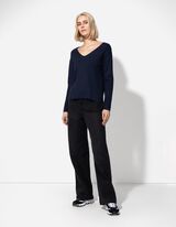 Kampsun - viskoosisegu - tumesinine